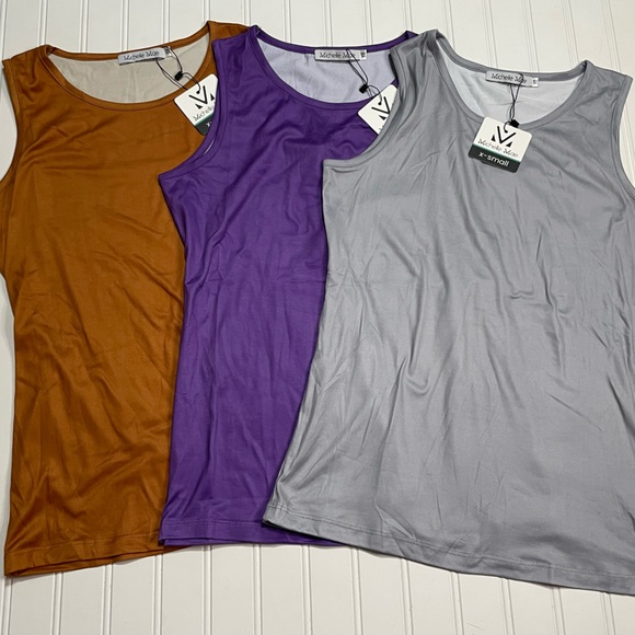 NWT Lot of 3 Solid Color Sleeveless Tank Tops XS - Picture 3 of 6